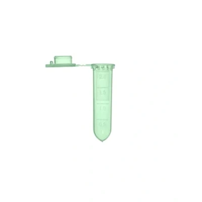 Afbeelding van MUHWA 2 ml microcentrifuge buizen, 500 stuks gegradueerde micro reageerbuizen met kliksluiting, afgeronde microtube monsterflacon voor laboratorium (groen)