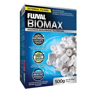 Afbeelding van Fluval Biomax, biologische ringen met een complex poriënsysteem voor nuttige bacteriën, zoet en zeewateraquaria, 500 g