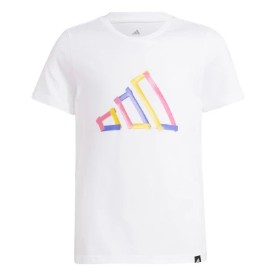 Afbeelding van adidas Uniseks Kind TECH LOGO GRAPHIC T SHIRT, white, 7 8 Years