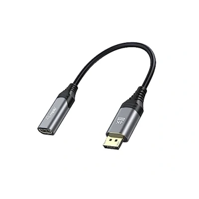 Afbeelding van Equip 133445 video kabel adapter 0,15 m DisplayPort HDMI Zwart, Grijs