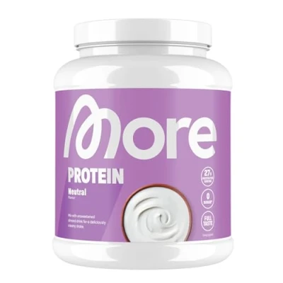 Afbeelding van MORE NUTRITION Total Proteïnepoeder, Neutraal, 600 g Wei en Caseïne Mix, 20 Porties Geen Toegevoegde Suiker Poeder voor Spieropbouw Herstel, Gemaakt in Duitsland