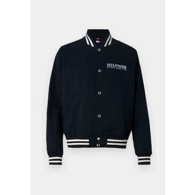 Afbeelding van Tommy Hilfiger Americana Varsity Jacket Unisex Bomberjacks, Maat: Small, Desert sky
