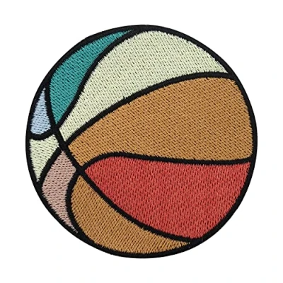 Afbeelding van Finally Home Retro basketbalpatch om op te strijken, vintage patches, sport strijkplaatje, balopstrijker, patch