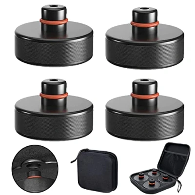 Afbeelding van 4 stuks rubberen pads voor autokrik, Tesla Model 3/Y/S/X, garagekrik en universele personenauto&#039;s, SUV&#039;s, robuuste praktische tuning de bescherming van krik tegen