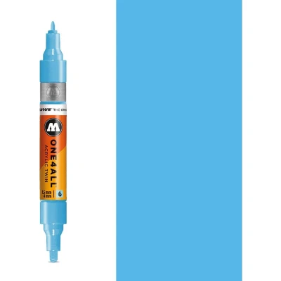 Afbeelding van Molotow ONE4ALL Pastelblauwe Acrylic Twin 1,5 4 mm Marker
