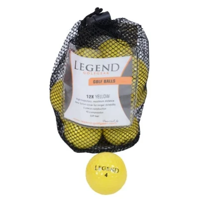 Afbeelding van Legend Distance Golfballen Geel 12 Stuks
