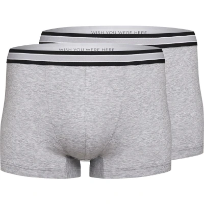 Afbeelding van mey 2ER PACK RE Think Onderbroeken, Heren, Maat: XL, Light grey melange