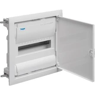 Afbeelding van Hager volta verdeler inbouw ip30 356 x 348mm 1 12 modulen deur wit vu12ln
