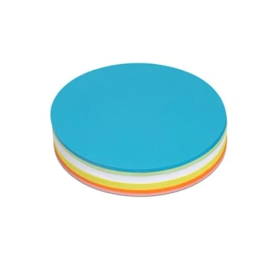 Afbeelding van MAUL Moderatiekaarten, rond, diameter 13,5 cm, 120 stuks, beschrijfbare indexkaarten, coachingkaarten, presentatiekaarten, moderatiekoffer, navulverpakking, 150 g/m² papier, kleurrijk