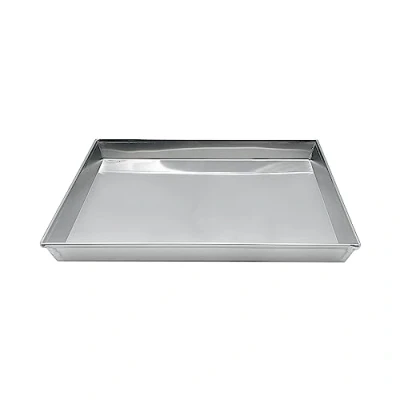Afbeelding van Pentole Agnelli COAL49/345 Rechthoekige bakvorm van aluminiumlegering 3003 met rand, zilver, 45 x 35 cm, 1 stuk