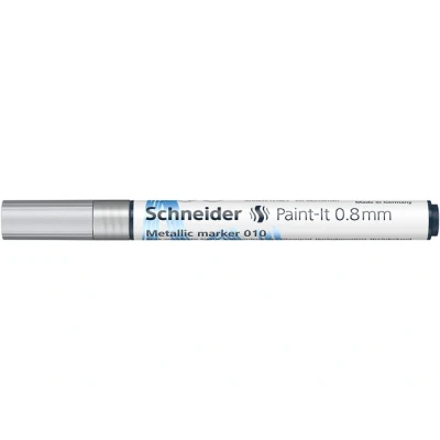 Afbeelding van 5x metallic marker Schneider Paint it 010 0.8mm zilver