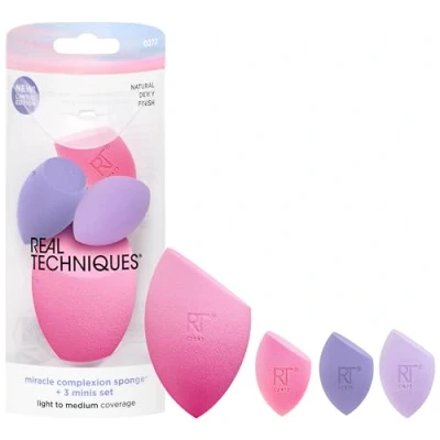 Afbeelding van REAL TECHNIQUES Sunrise To Sunset Miracle Teint Spons + 3 Minis Kit, 4 delige Set