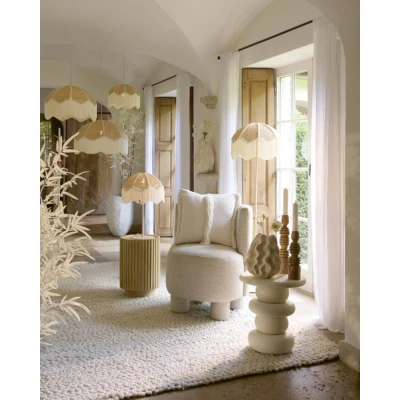 Afbeelding van Light &amp; Living Hanglamp Malacia Raffia 40cm Crème