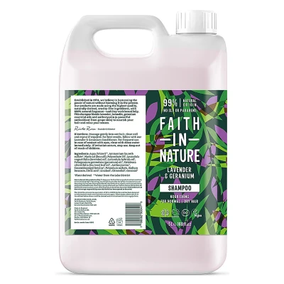 Afbeelding van Faith In Nature Lavendel &amp; Geranium Shampoo Navulling 5LT