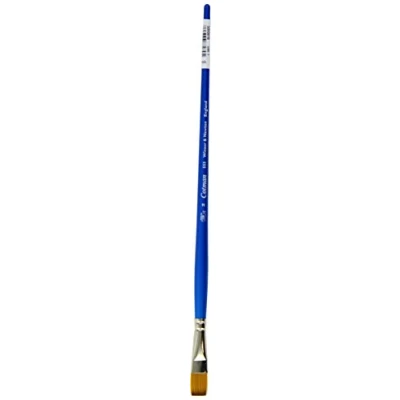 Afbeelding van Winsor &amp; Newton 5305016 Cotman aquarel penseel van syntetisch haar serie 555 plat penseel, lange steel met uitstekende veerkracht, verfafgifte en uiterste nauwkeurigheid Nr. 16 15 mm,