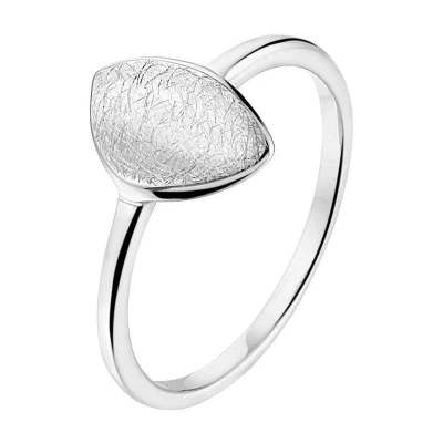 Afbeelding van Zilver Gerhodineerde Ring gescratcht 1324789 16.50 mm (52)