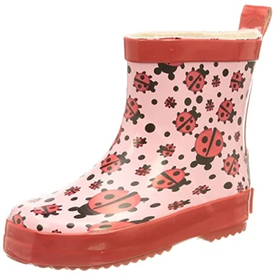 Afbeelding van Playshoes Uniseks rubberlaarzen voor kinderen, halve schacht, regenlaarzen, Lieveheersbeestje, 20 EU