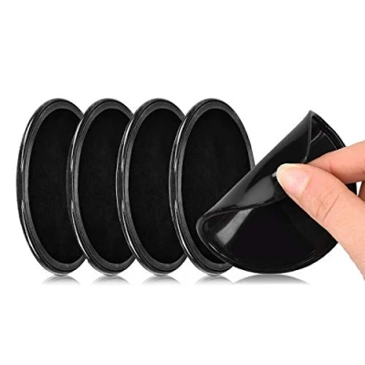 Afbeelding van Sameny Universele antislippads voor de auto, nanopads, dubbelzijdig klevende gelpads om op te plakken aan het dashboard en wanden, kleefpads alle soorten oppervlakken, 5 stuks