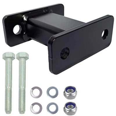Afbeelding van XIMPLIO Trekhaak verlenging 125 mm haakverlenging adapter voor flensbal AHK 2 gaten 90 gatafstand