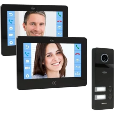 Afbeelding van Elro Pro Full HD PV40 bedrade intercom met camera voor 2 appartementen