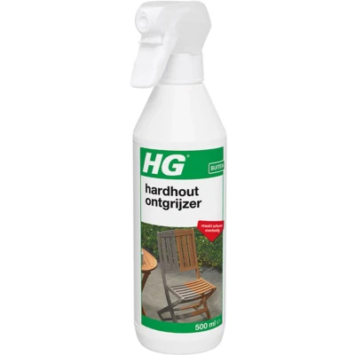 Afbeelding van HG tuinmeubel ontgrijzer voor hardhout 2 Stuks !
