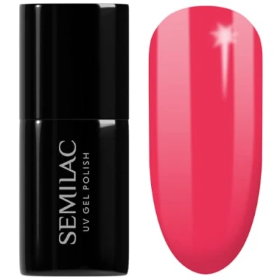 Afbeelding van Semilac Hybride UV Nagellak Rose Tint 042 Neon Raspberry 7 ml Langdurige en Efficiënte Lak Perfect voor thuis Professionele Manicure Pedicure