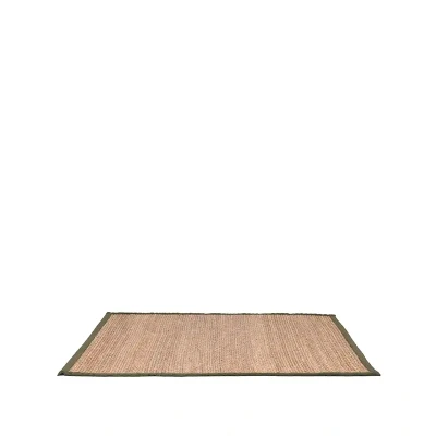 Afbeelding van Label51 Jute vloerkleed rechthoek 230x160 cm legergroen