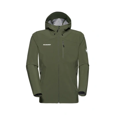 Afbeelding van Mammut Outdoor Softshell Hooded Jacket Men, dark marsh.L, L