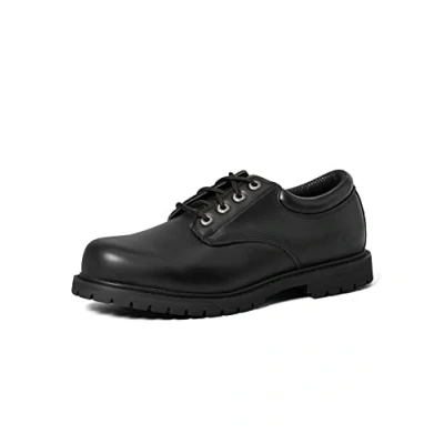Afbeelding van Skechers Cottonwood Elks Oxfords voor heren, Zwart leder, 39.5 EU