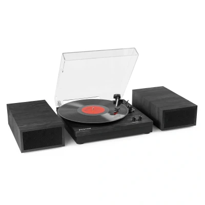 Afbeelding van Fenton RP165B stereo platenspeler met Bluetooth en speakers Zwart /