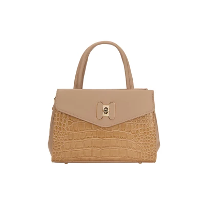 Afbeelding van faina Handtas, Dames, Maat: One Size, Beige
