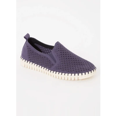 Afbeelding van Ilse Jacobsen heren Tulip slip on met cut out detail in de kleur Royalblauw, maat: 46