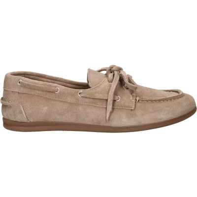 Afbeelding van Nelson Bootschoenen, Dames, Maat: 36, Beige Veloursleer