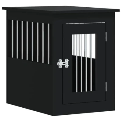 Afbeelding van vidaXL Hondenbench 45x62x59 cm bewerkt hout zwart