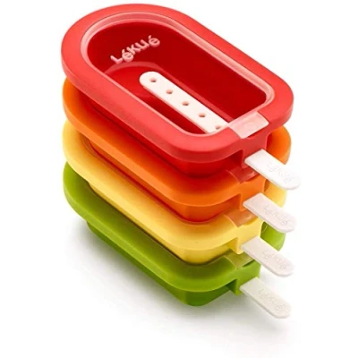 Afbeelding van Lekue Stapelbare IJslolly&#039;s XL Silicone 4 stuks