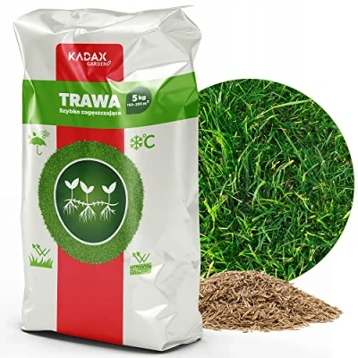 Afbeelding van KADAX gazonzaad, graszaad, snelgroeiend gras, gazongranulaat, snel ontkiemende gazonzaden, vorstbestendig, graszaad (5 kg)