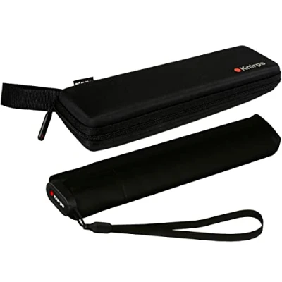 Afbeelding van Knirps Zakparaplu US.050 Ultra Light Slim Handleiding in etui zwart