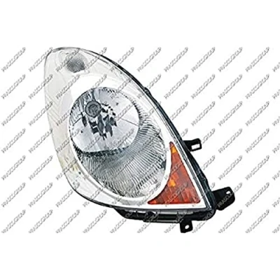 Afbeelding van PRASCO DS3504804 Koplampen Links H4 geel voor rechtsrijdend verkeer NISSAN: Note I (E11, NE11) 1.6, 1.5 dCi, 1.4 2006 2012