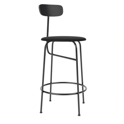 Afbeelding van Audo Copenhagen Afteroom Counter Barkruk H92 Zitting Siërra 1001 Zwart Essen