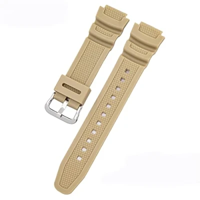 Afbeelding van Tyogeephy Waterdichte vervangingsarmband van natuurlijke hars, 18 mm voor Casio AQ S800W SGW 300H MRW 200H AE 1200 W 800H 735H
