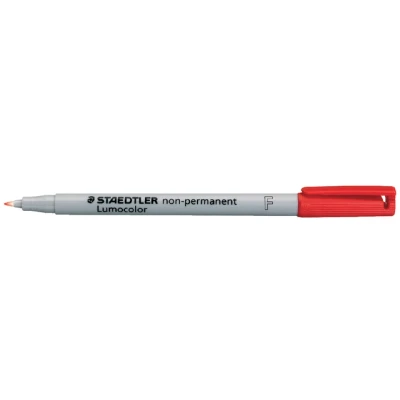 Afbeelding van Viltstift Staedtler Lumocolor 316 non permanent F rood