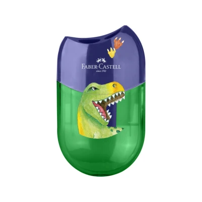 Afbeelding van 10x Puntenslijper Faber Castell Dino dubbel