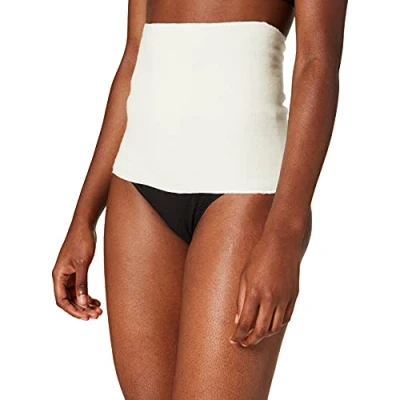 Afbeelding van Sangora Dames functioneel ondergoed Unisex Angora Leibwarmer S8070950, wit (wolwit S115)., XL