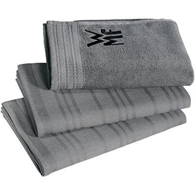 Afbeelding van WMF Theedoek 100% katoen, met opgestikt logo (set, 3 delig)