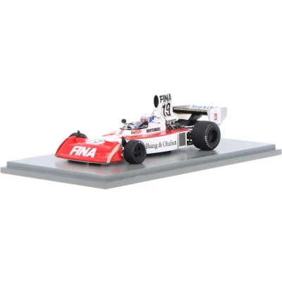 Afbeelding van het 1:43 gegoten model van De Surtees TS16 #19 Duitse GP 1974. rijder was J. Mass. fabrikant schaalmodel is Spark. Dit alleen online verkrijgbaar