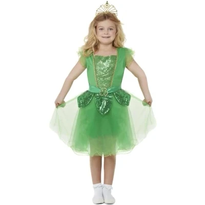 Afbeelding van Smiffy&#039;s Elfen Feeen &amp; Fantasy Kostuum St Patricks Day Fee Meisje Groen Large Carnavalskleding Verkleedkleding