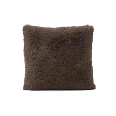 Afbeelding van Gözze Vierkant decoratief kussen, imitatiebont hoes, 100% polyester, 40 x cm wit