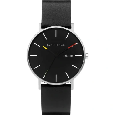 Afbeelding van Jacob Jensen Heren Horloge Analoog Quarz 32020793 One Size Zwart