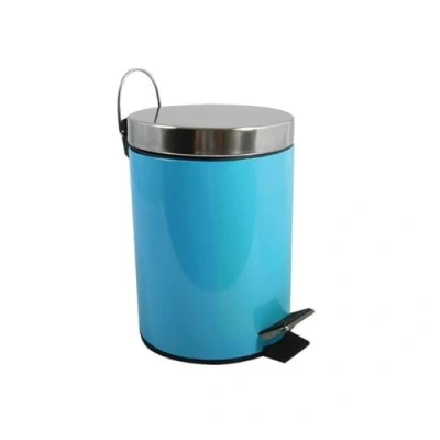 Afbeelding van MSV Pedaalemmer, vuilnisemmer, cosmetica emmer, afvalemmer, 5 liter, blauw