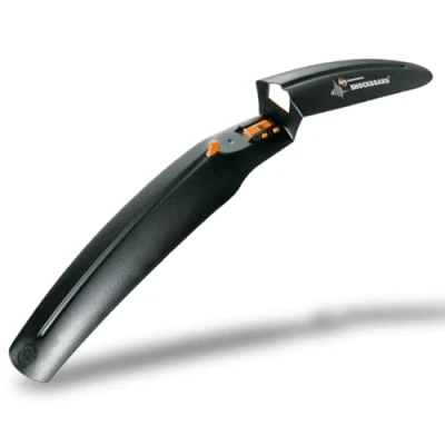 Afbeelding van SKS GERMANY Shockboard Voorwiel spatbord voor elke mountainbike (fietsaccessoires van slagvast hoogwaardig kunststof, licht en stabiel, met praktische Quick Release bevestiging), zwart